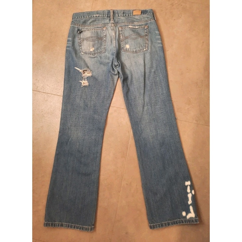 Abercrombie & Fitch Jeans Womens Size 10 Distressed - Picture 4 of 15